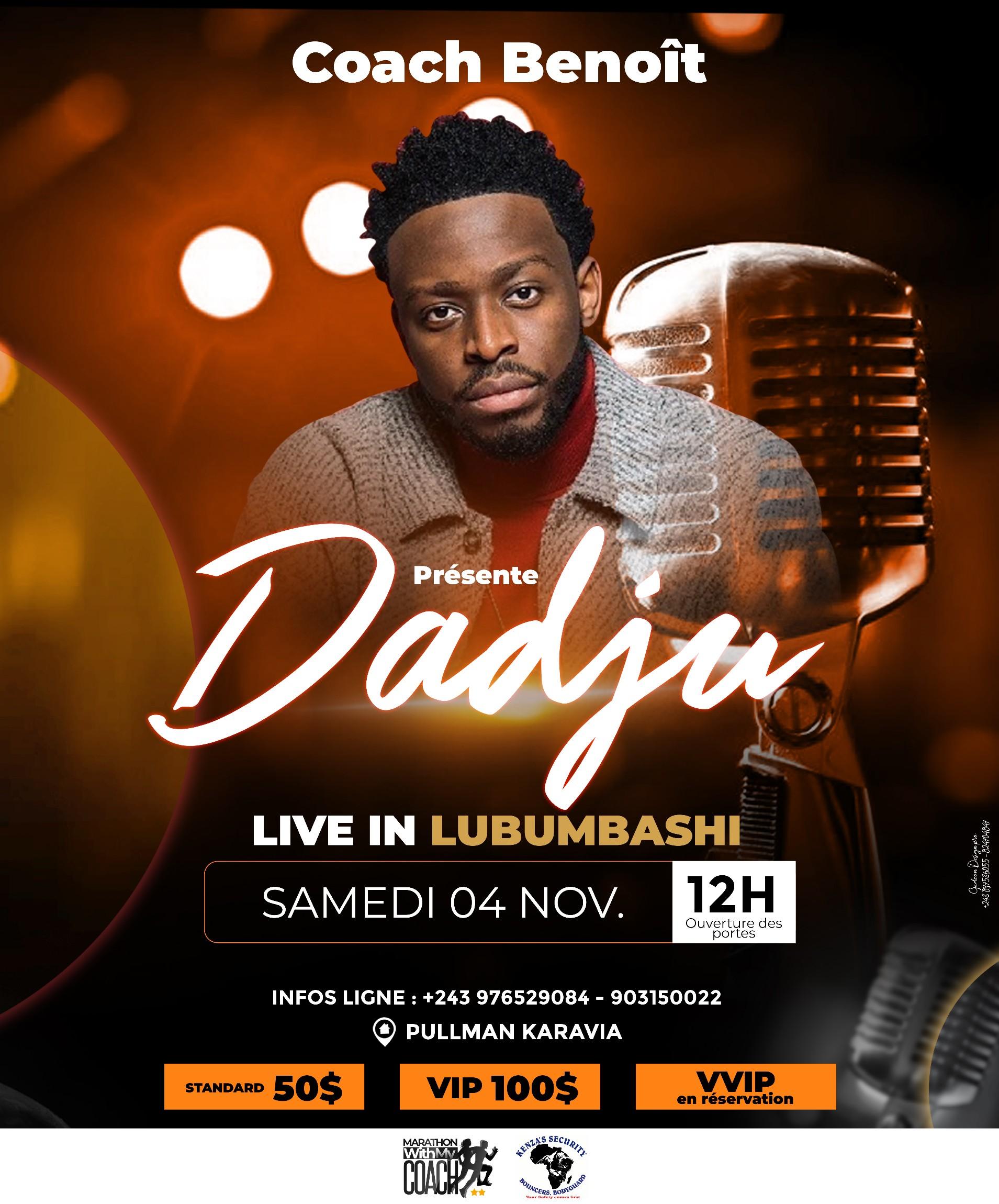 Dadju live in lubumbashi
